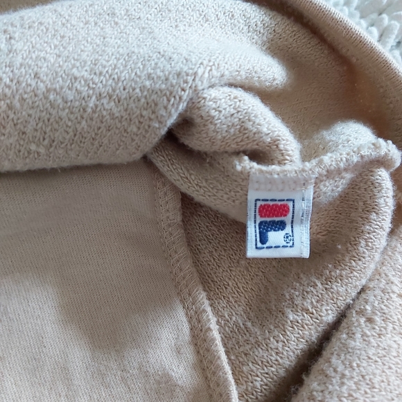Fila tan terry cloth vest- size large - Picture 4 of 6